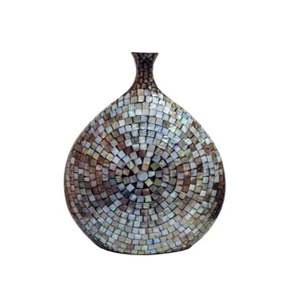 Hot Selling High Quality Iron MOP Flower <b>Vase</b> Luxury Home Decor Design Custom Size Wholesaler Offers <b>Cheap</b> Price - Product Image 3