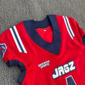 Color personalizado transpirable de alta calidad 100% poliéster uniforme de fútbol americano ropa de equipo antibacteriano de secado rápido - Product Image 2