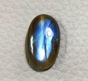 Amazing Labradorite Cabochon Gemstone - Loose Shiny Labradorite Gems - Oval Shape Natural Blue Flashy Stone For Jewelry - Product Image 4