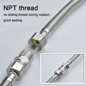 Переходник для труб из нержавеющей стали с резьбой NPT, 1/4 дюйма (штекер) на 1/4 дюйма (штекер), шестигранный, высокого давления, коррозионностойкий - Product Image 3