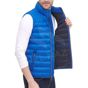 Veste d'hiver matelassée sans manches pour homme, personnalisée, imperméable, coupe-vent, écologique, avec prix de gros et haute qualité - Product Image 5