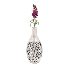 Vase à fleurs élégant en métal fabriqué à la main avec un design imprimé adapté à une utilisation comme centre de table décoratif dans n'importe quel cadre - Product Image 6