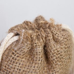 4 oz Burlap <b>Drawstring</b> <b>Pouch</b> Natural 4 X 5 Inches (10 X 13 Cm) for Gift Wrapping - Product Image 5