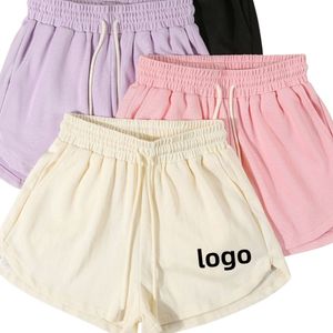 <b>Women</b> Off White <b>High</b> <b>Waist</b> Drawstring Running <b>Shorts</b> Soft Lightweight <b>Gym</b> Fitness <b>Shorts</b> Summer Casual Wear - Product Image 6