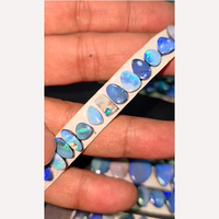 405 Pièces de Doublets d'Opale Naturelle d'Australie, Cabochons Fantaisie Ovales de 8mm à 15mm, Lot de 1100 Carats, Iroc Sales, Effet de Couleur