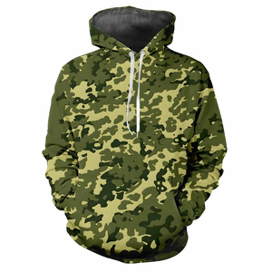 Sudadera con capucha cálida de invierno pesado para hombre 2025, logotipo personalizado, estampado de camuflaje para caza, actividades al aire libre - Product Image 1