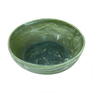 Cuenco redondo decorativo de resina naranja, cuenco de resina hecho a mano más vendido, diseño con aspecto de mármol, directo de la India al mejor precio - Product Image 6