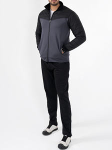 Chándal informal personalizado de alta calidad, conjunto de ropa deportiva de tela de poliéster para hombres, Otoño, secado rápido - Product Image 4