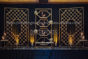 Vibrant Look Laser Cut <b>Backdrop</b> Panels for Wedding Customized Muslim Walima Metal <b>Frames</b> Decors Manufacture 2026 Sale USA Event - Product Image 5