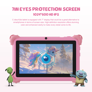C idea Fabricant chinois de tablette pour enfants Tablette Android à écran IPS de 7 pouces TF512GB double caméra pour l'éducation avec étui (rose) - Product Image 3