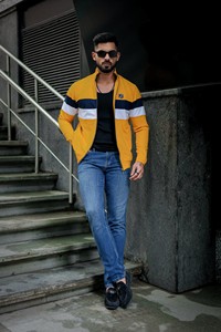 Nhà Sản Xuất Bốn Cách Co Giãn Mens Trang Phục Chính Thức Tập Thể Dục Thể Thao Mặc Thường Xuyên Phù Hợp Với Dệt Kim Polyester/Cotton T Á<span class=keywords><strong>o</strong></span> Sơ Mi Bán Sỉ - Product Image 3