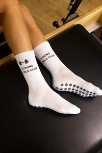 JZVINA Custom Logo Women Grippy <b>Socks</b> Strong Grip Resistant Wear for <b>Pilates</b> Yoga Gym <b>Reformer</b> Studio Wholesale Bulk Order - Product Image 6