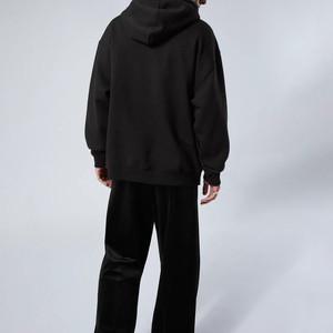 Pull à capuche en strass pour hommes, coupe surdimensionnée et cousue, sweat à capuche d'hiver 100% coton lourd personnalisé en gros - Product Image 6