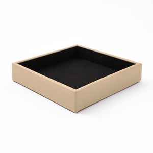 Sophisticated Handmade PU Leather Tray with Velvet <b>Cushion</b> Bottom Customizable Plating <b>for</b> Tableware & Modern-Style Use - Product Image 4