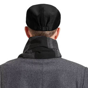 Hombres Newsboy Cap Gorra plana Sombrero de golf Newsboy Sombreros para hombres Negro hecho en Pakistán - Product Image 2