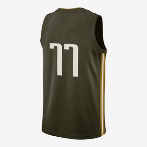 Uniformes de basket-ball entièrement imprimés numériquement, en maille de polyester, avec broderie d'équipe de basket-ball, design tendance, maillot de basket-ball personnalisé - Product Image 5