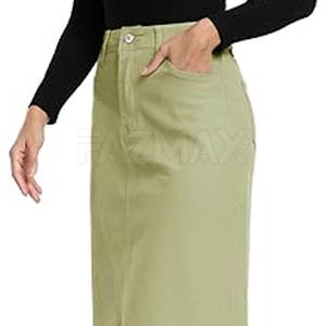 Jupe en jean surdimensionnée et légère pour femmes Jupe en jean confortable et respirante pour adulte - Product Image 5