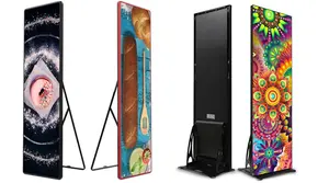 Factory Price P1.53 P2 P2.5 P3 Floor Standing Led Poster Full Color Outdoor Commercial Advertising Led Display Screen