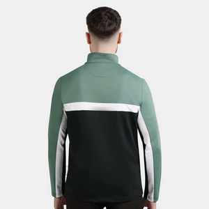 Camiseta Deportiva de Manga Larga con Cierre de Cremallera para Hombre, Logotipo Personalizado, Compresión para Gimnasio, Ajuste Muscular, Entrenamiento, Lisa, Elástica, Primavera - Product Image 2