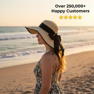 Seabreeze Oversized Floppy <b>Straw</b> <b>Hat</b> Wide Brim Beach Sombrero with Printed Lace Accessory <b>Summer</b> Paper <b>Straw</b> <b>Hat</b> - Product Image 4