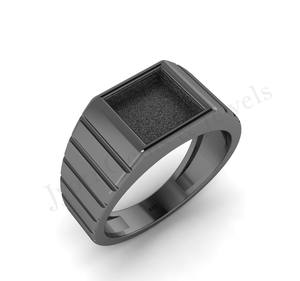 Chevalière en argent sterling 925 de bonne qualité Plaqué or 18 carats Style turc pour hommes Fabrication de bijoux vierges personnalisée fabriquée en Inde - Product Image 6