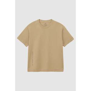 T-shirt pour homme Tommylife en gros, col rond imprimé noir, coupe décontractée, grande taille - 88472 - Beige - Product Image 6