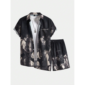 เสื้อยืดพิมพ์ลายสโลแกนสไตล์ลำลองพิมพ์ลายกระดุมเสื้อลงโลโก้ตามสั่ง - Product Image 1