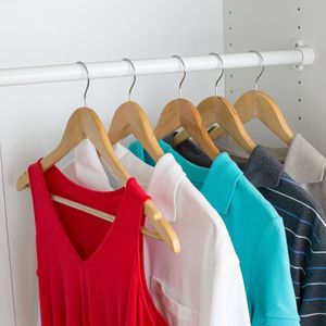 MODERN BEST QUALITY WOOD CLOTHES HANGER for Wardrobe Bathroom Living Room-for Hotel and Stores Hanger - Product Image 4