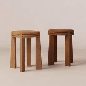 Le tabouret moderne en bois au design minimaliste complète les intérieurs contemporains, les hôtels, les salons et les commerces du monde entier - Product Image 4