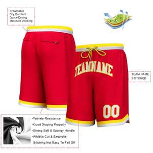 Shorts de basket-ball personnalisés durables de haute qualité Shorts de gymnastique pour hommes avec poches pour le sport parfaits pour l'entraînement des jeunes - Product Image 2