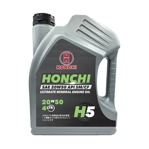 HONCHI 20 w50 olio motore diesel per auto minerale resistente 4L lubrificanti automobilistici OEM motore di fabbrica all'ingrosso benzina sintetica En