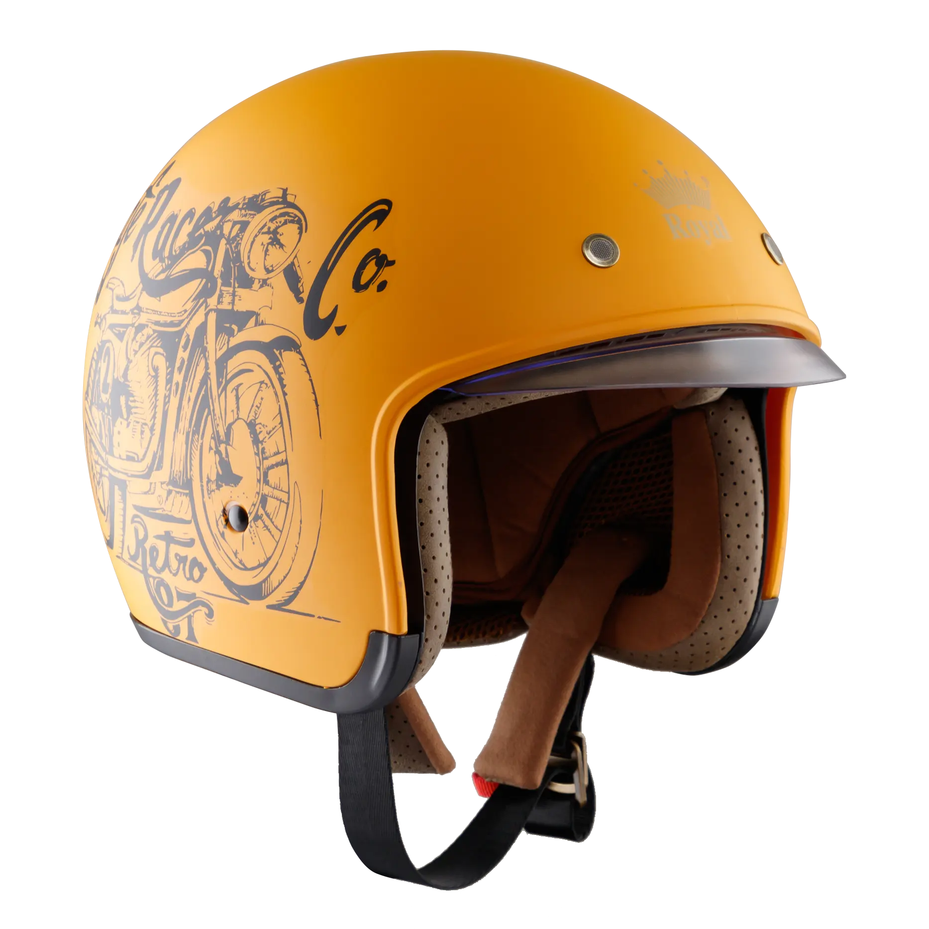 Royal M139 высококачественный продвинутый ABS скрытый козырек в стандартном морденском стиле винтажный шлем с открытым лицом для клиентов OEM