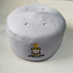 Logotipo personalizado, gorra de oración musulmana de barco Malasio de alta calidad, sombrero blanco negro para las cuatro estaciones en Bangladesh. - Product Image 2