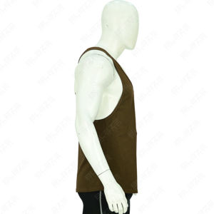 100% Cotton Top Style Gym Stringer Tank Top for Men OEM Logo Plain Sport Body Building Fitness Running Vintage Ringer Blank - Product Image 5