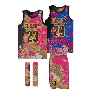 Uniforme de basket-ball brodé sublimé personnalisé direct d'usine maillot d'uniforme d'entraînement de basket-ball réversible respirant Hombre - Product Image 4