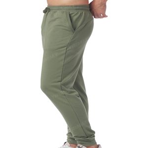 Wholesale High Quality Sports Blank Cloth Elastic Trackpants With No Labels French Terry Fabric Sweatpants Men - Product Image 4