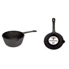 Poêle à fajitas en métal Jim Beam avec base en bois, compatible avec les plaques à induction, idéale pour le camping, les barbecues et les paellas - Product Image 1