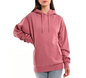 Sudadera con capucha extragrande de manga larga para mujer con logo en la parte delantera y trasera, con bolsillos, sudaderas ligeras de algodón para mujer. - Product Image 5