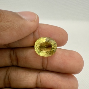 อัญมณีทรงรีทรงรีขนาด14.6x12.8x8.5มม. อัญมณีสีเหลือง8.88cts เจียระไนแบบปราดเปรื่องธรรมชาติ - Product Image 2