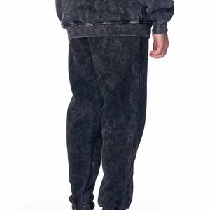 Retailer 100% Cotton Zipper Men Winter Acid Wash Tracksuit Set Breathable Heavyweight Custom <b>Eco</b> Friendly Personalized Design - Product Image 5