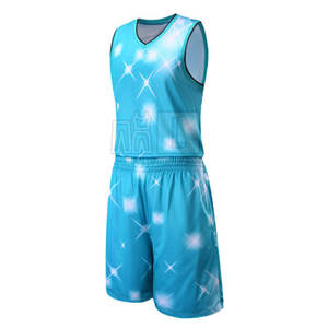 Servicio OEM 100% poliéster hecho uniforme de baloncesto nombre del equipo uniforme de baloncesto de Color personalizado - Product Image 1