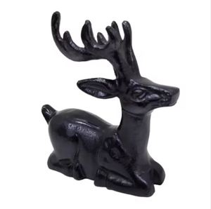 Decoración navideña diseño moderno aluminio decorativo latón antiguo Reno escultura para interior exterior decoración hecha a mano personalizada - Product Image 3