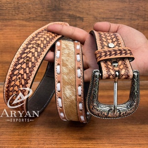 Cinturón de piel de vaca auténtica de diseñador de lujo 100% con hebilla de aleación ajustable para hombre y mujer a la moda al por mayor - Product Image 1