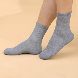 Cómodos y transpirables, ropa deportiva para exteriores, calcetines de algodón, mezcla de lana de Color gris, calcetines deportivos informales de invierno para todos los días - Product Image 4