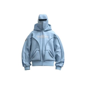 Sudaderas con Capucha y Cierre Estilo Y2K Ninja Harajuku de Invierno, Ropa de Moda para el Frío de Doble Capa con Patrón Bordado, Casual Francés 100% Algodón en Oferta - Product Image 3