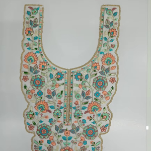 Collier ras du cou métallique de mode personnalisé en acier inoxydable de haute qualité pour les femmes patchs brodés à coudre chaîne de cou - Product Image 1