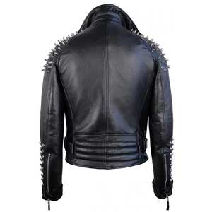 Chaquetas de PU con Tachuelas de Manga Regular Extra Grandes para Mujer 2023, Relleno de Algodón, Tejido de Punto, Ecológicas, Cómodas para Invierno, Moda Femenina - Product Image 2