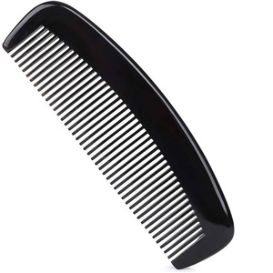 Peine de cuerno de búfalo hecho a mano de alta calidad, Ágata Natural personalizada para peinado del cabello, tipo láser, uso doméstico - Product Image 1