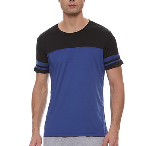 T-shirt de musculation à col arrondi et col rond pour hommes, t-shirts de sport ajustés pour les muscles et la peau - Product Image 1