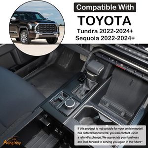 Couvercle d'habillage de panneau de changement de vitesse de contrôle central pour <span class=keywords><strong>Toyota</strong></span> Tundra Sequoia 2022 2023 2024 Console de manette de vitesse de voiture panneau anti-rayures - Product Image 3